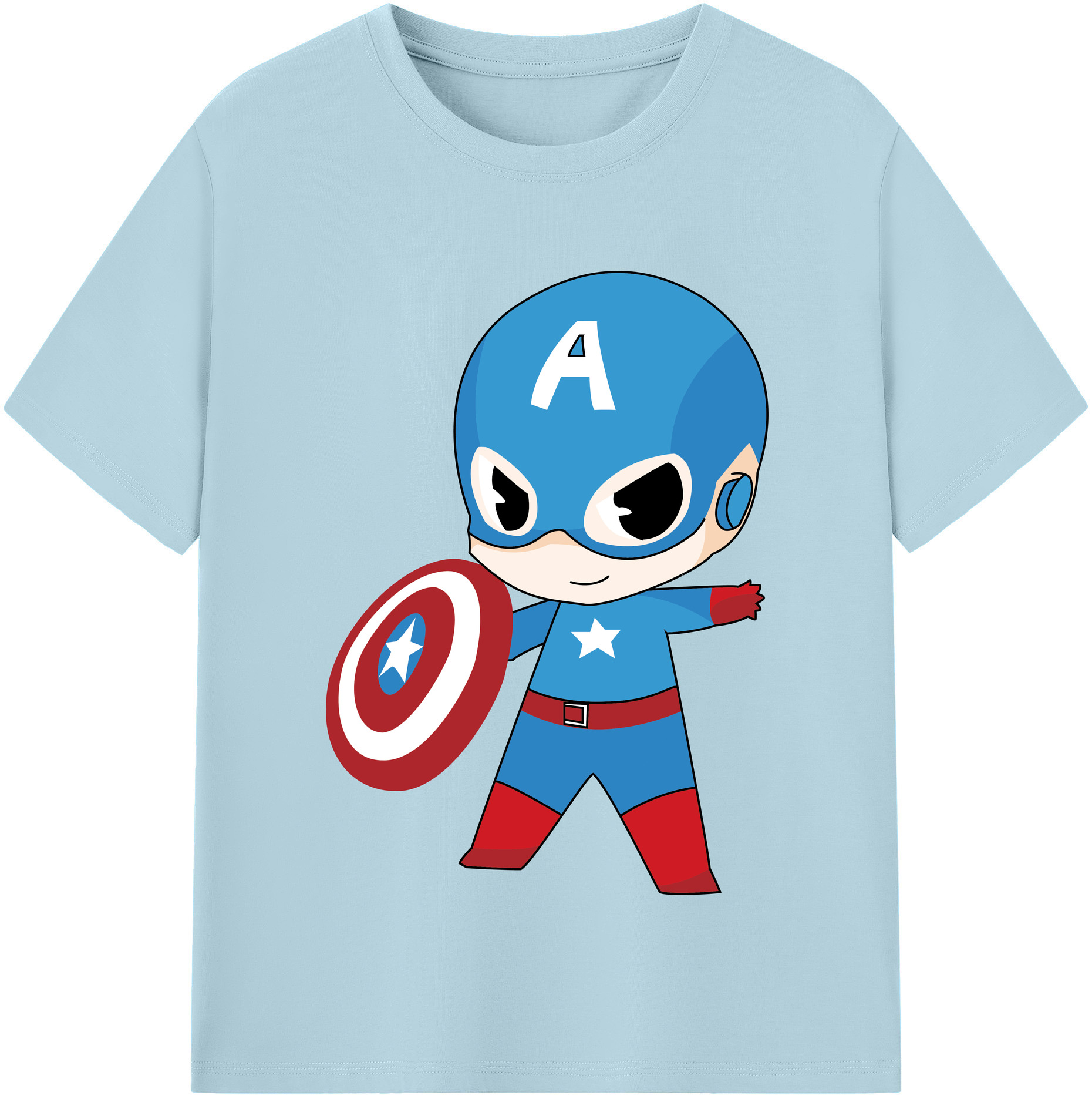 （画像用） アベンジャーズ The Avengers 綿100％半袖Tシャツ（フロントプリント）